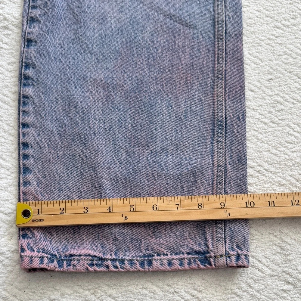 Ksubi Relaxed Wide Leg Jeans in Faded Blue Sz 32